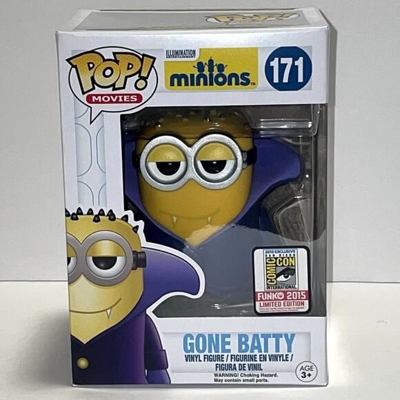 Funko Pop SDCC 2015 Minions Gone Batty 171 Limited Edition Despicable Me - Picture 1 of 6